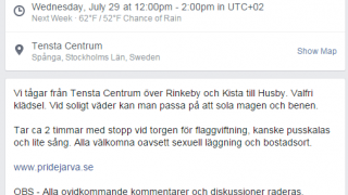 Gay Pride Parade Planned Through Muslim Area of Stockholm, Sweden