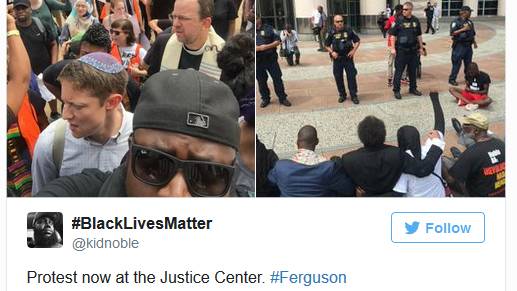 State of Emergency Declared in #Ferguson, Cornel West - DeRay Arrested, Protesters Jump Rope Line