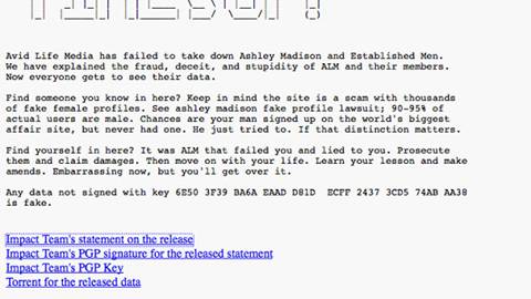 Hackers Post Stolen Ashley Madison Data
