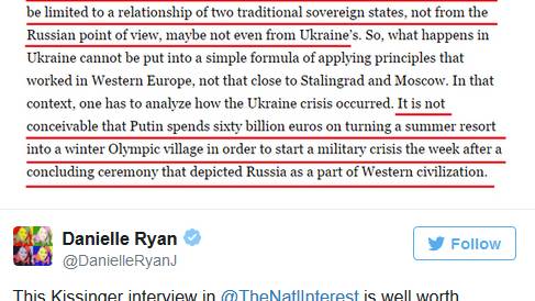 Kissinger: 'Breaking Russia has become objective for US'