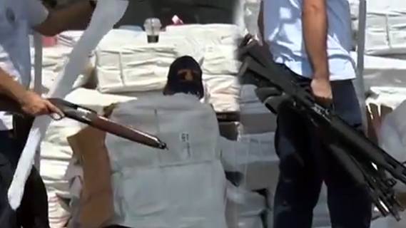 Container with aid for "refugees" was full of weapons and ammunition