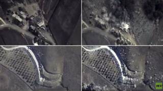 Russia begins airstrikes against IS in Syria - Combat cam shows planes hitting targets