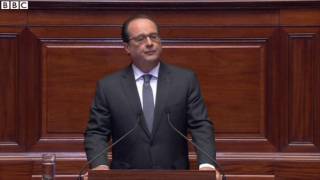 Paris attacks: 'France will destroy IS' - Hollande