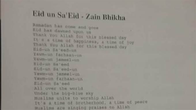 Parents Question Choice To Sing 'Allahu Akbar' At Holiday Concert
