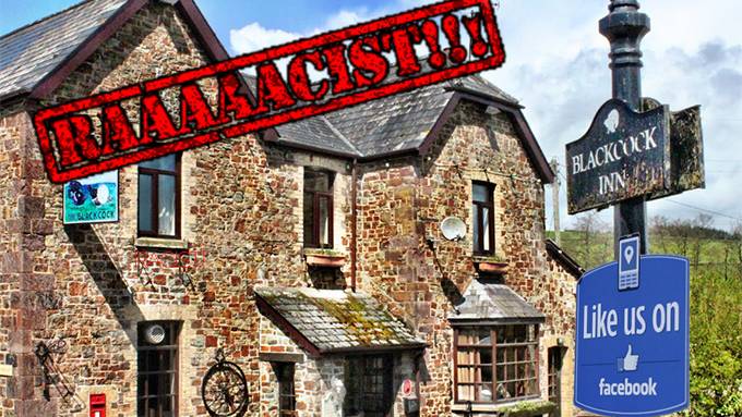 Facebook Suspends "Blackcock Inn" Pub over "Racist & Offensive Language"