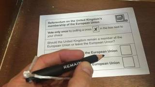 Brexit: pencils at polling stations draw fears of voting fraud
