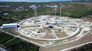 Explosion at SpaceX launch pad at Cape Canaveral