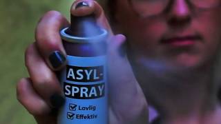 Asylum spray handed out by Danish People's party to ward off migrant attacks