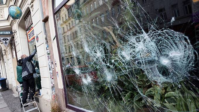 Germans Resisting the Invasion, it's Practically Another "Kristallnacht"