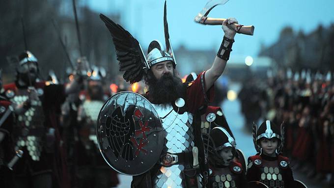 Up Helly Aa festival: modern-day Vikings celebrate in Shetland Islands