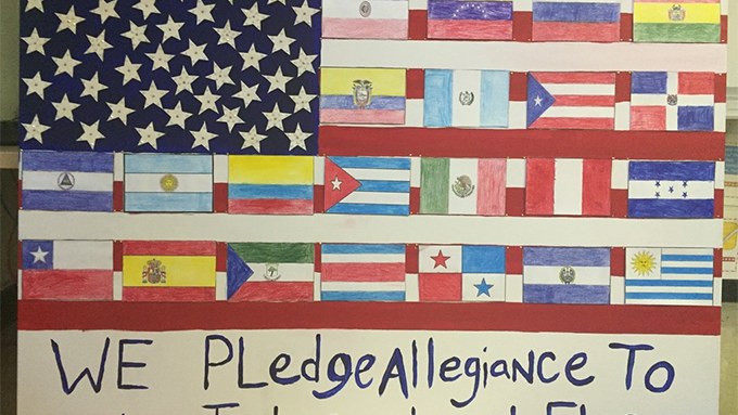 Outrageous! Public School Students Taught To 'Pledge Allegiance To An International Flag'