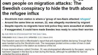 Daily Mail: New Observer was Right made up the story of a “mass neo-Nazi attack on refugee children” at Stockholm station