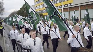 Nordic Resistance Movement hold demonstration in Sweden
