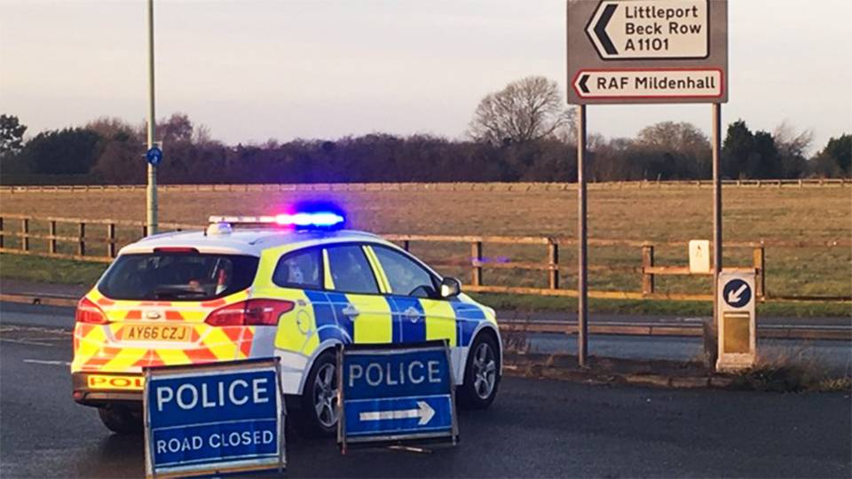 Shots Fired by US Personnel at RAF Mildenhall as ‘Car Tries to Ram Gates’
