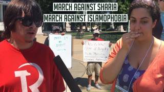 March Against Sharia & March Against Islamophobia in Raleigh, NC