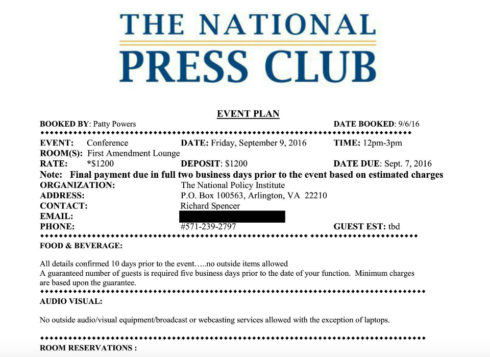 National Press Club cancels Alt Right press conference planned in their