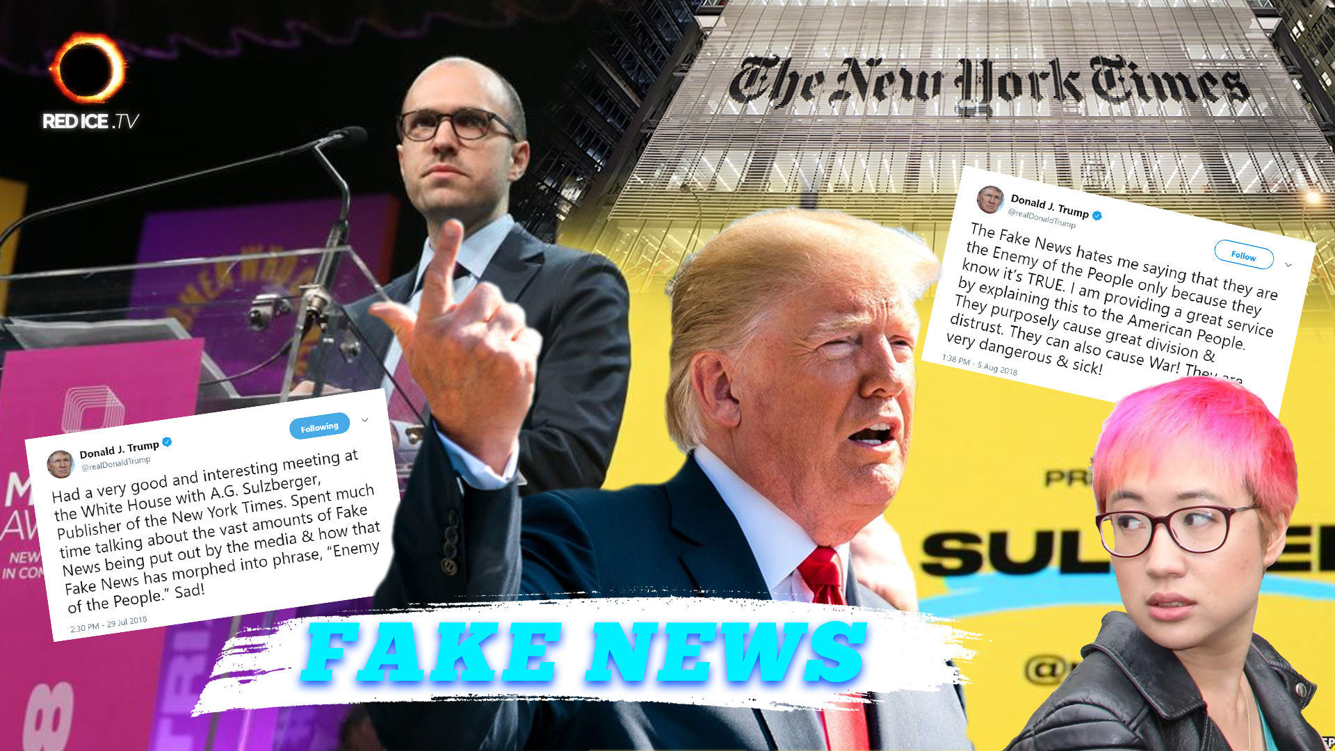 Trump vs. New York Slimes Fake News & Another Anti-White Journalist