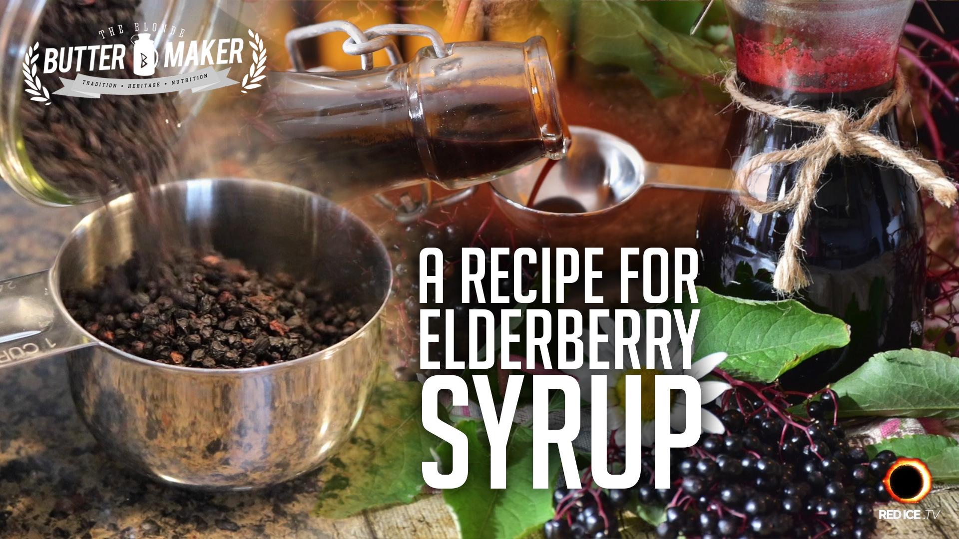 A Recipe For Elderberry Syrup The Blonde Butter Maker